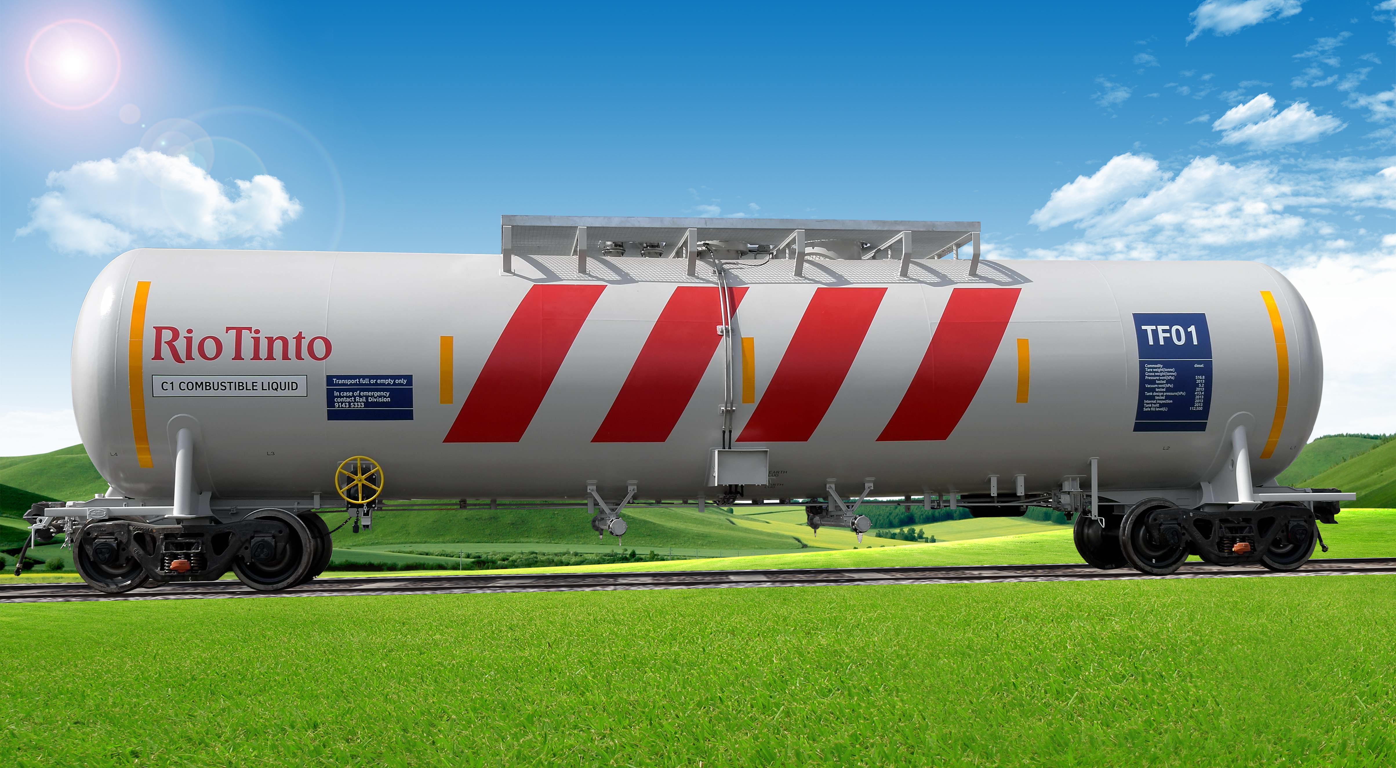 32.5t Axle Load Diesel Fuel Tank Car