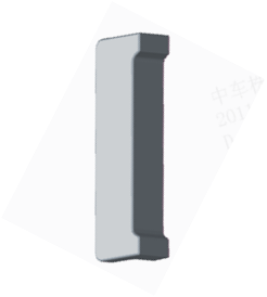Insulated Track Gauge Block for Clip I Split Type Fasteners