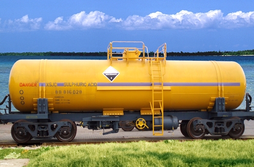 Sulphuric Acid Tank Car for Namibia