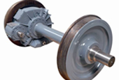 Drving wheelset for metro vehicle